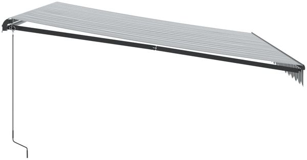 vidaXL Markise Manuell mit LEDs Anthrazit & Weiß 450x350 cm 3215813 Bild 5