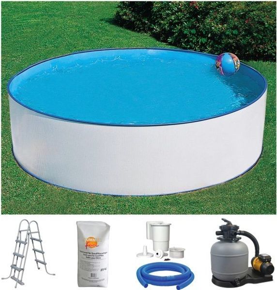 KONIFERA Rundpool USEDOM 2 (Komplett-Set, 5-tlg), Höhe 90 cm, in versch. Größen erhältlich