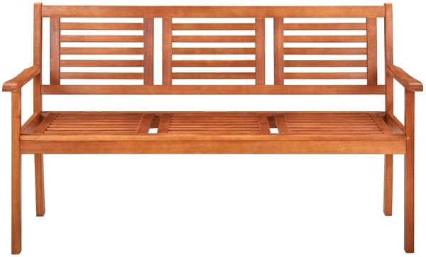 vidaXL 3-Sitzer-Gartenbank mit Auflage 150 cm Massivholz Eukalyptus 3061001 Bild 3