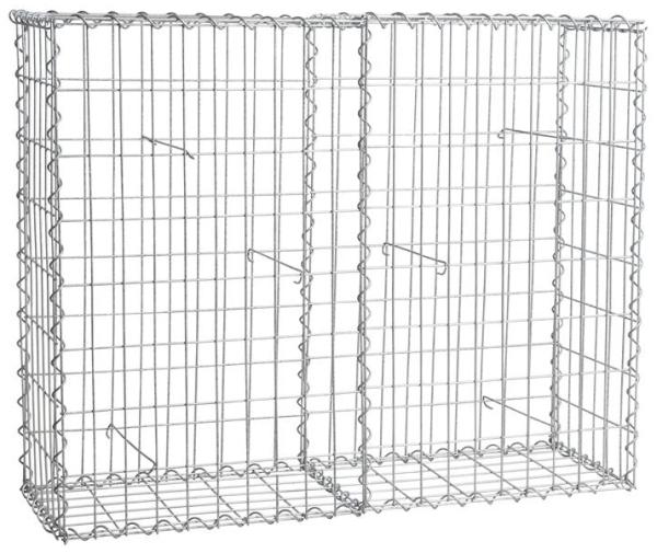 Gabione Steingabionen Steinkorb Gabionen Wand Drahtkorb 100 x 80 x 30 cm