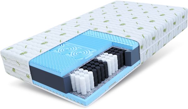 Matratze Taschenfederkern 180x200 MASSAGE H3 7 Zonen 21 cm HR-Schaum Kaltschaum