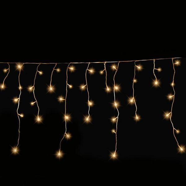 Gartenpirat LED-Lichterkette Eisregen LED-Beleuchtung Weihnachtsdeko für außen mit Timerfunktion, 4,2 m