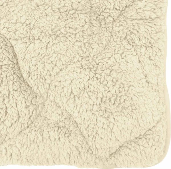 vidaXL Winterbettdecke Creme 135 x 220 cm Mikrofaser und Teddy-Fleece 42026366 Bild 7