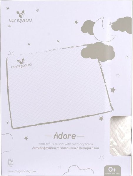 Cangaroo Babykissen Adore, Anti-Reflux, Größe 60 x 45 x 9 cm, Bezug abnehmbar weiß Bild 4
