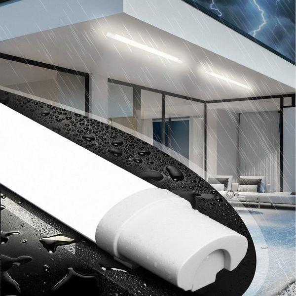 Nettlife Deckenleuchte LED Außenleuchte 90CM Led Röhre 24W Kellerlampe 5000K, LED fest integriert