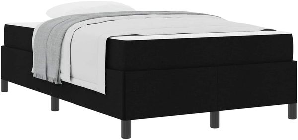 vidaXL Boxspringbett Schwarz 120 x 200 cm Stoff 3398852 Bild 2