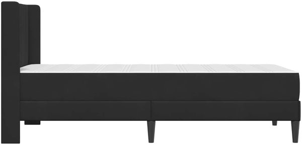 vidaXL Bettgestell mit Matratze mit Kopfteil Schwarz 90 x 200 cm Samt 3414841 Bild 7