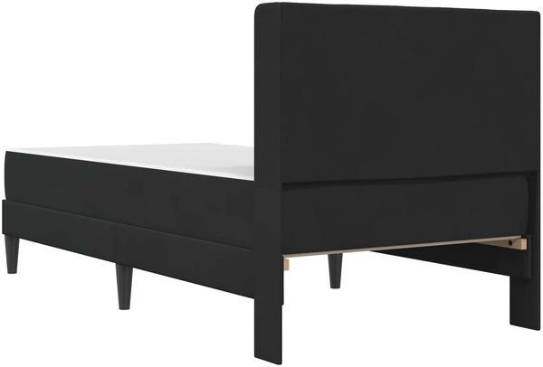 vidaXL Bettgestell mit Matratze mit Kopfteil Schwarz 90 x 200 cm Samt 3414841 Bild 8