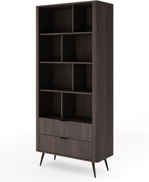 Selsey 'Veris', Standregal mit 2 Schubladen, Dunin-Eiche, 88 cm