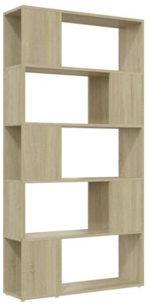 vidaXL Bücherregal Raumteiler Sonoma-Eiche 80x24x155 cm Holzwerkstoff 809146