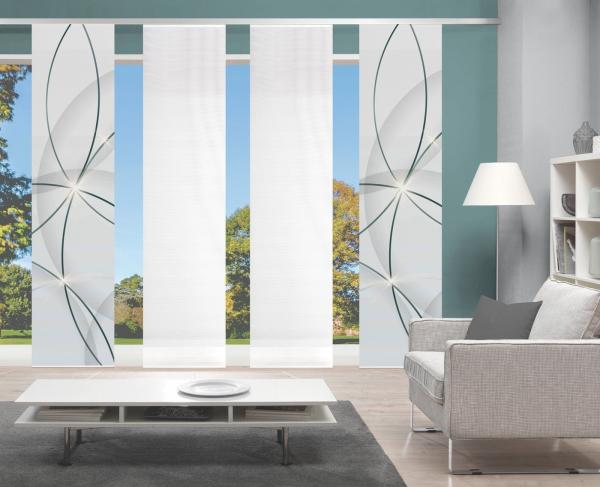 Vision S Schiebegardine BLINKI, Paneelwagen (1 St), halbtransparent, DIGITALDRUCK