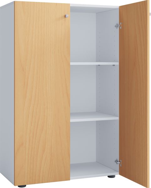 VCM Schuhschrank Lona 919205 Weiß / Buche H. 110 x B. 70 x T. 39 cm Bild 2