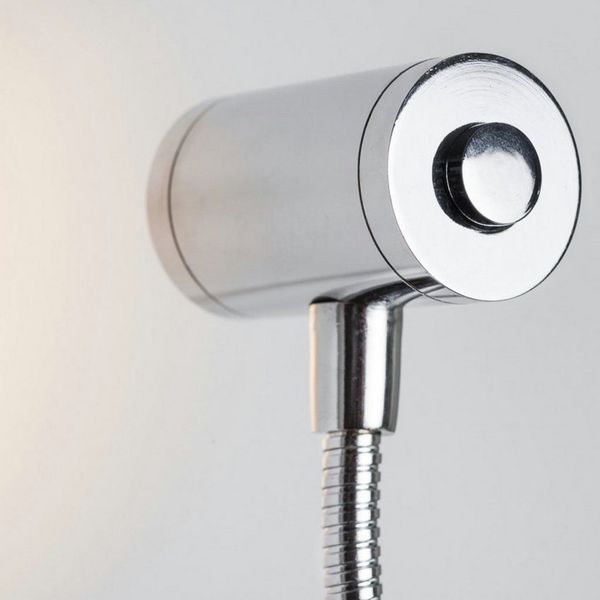kalb Bettleuchte 3W LED Leseleuchte Nachttischlampe Bettlampe Leselampe verchromt, warmweiß