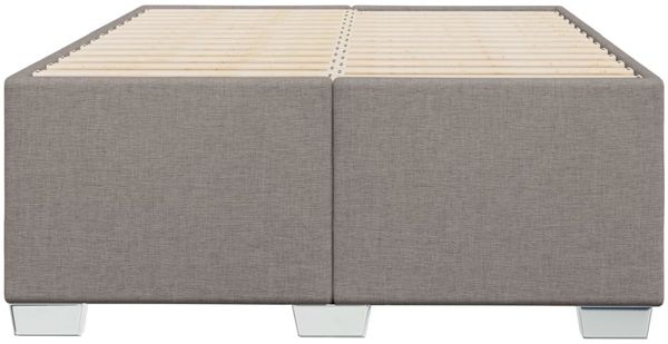 vidaXL Bettgestell ohne Matratze Taupe 120x200 cm Stoff 3284468 Bild 4