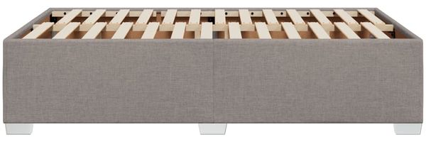 vidaXL Bettgestell ohne Matratze Taupe 120x200 cm Stoff 3284468 Bild 5