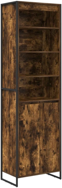 vidaXL Hohe Schränke 2 pcs Raucharbe 60 x 36 x 200 cm Holzwerkstoff 3403030