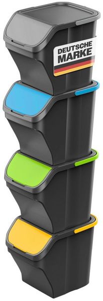 Gardissimo STACK Abfalleimer 25 Liter Mülleimer Mülltrenner Sortierer
