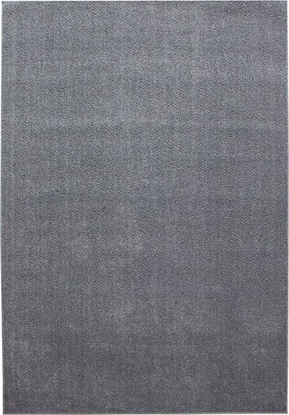 Kurzflor Teppich Alberto rechteckig - 240x340 cm - Hellgrau