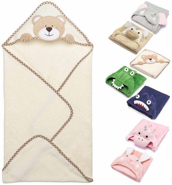 all Kids United Kapuzenhandtuch Baby Kapuzenhandtuch–Weiches Kuscheliges Baumwoll-Badetuch für Kinder, Baby Baumwoll Badetuch Bade-poncho