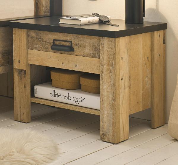 Nachttisch Stove in Used Wood hell 60 cm