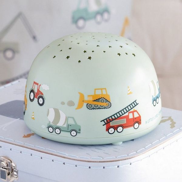 Little Lovely – Fahrzeugprojektor-Licht – kabellose Nachtlampe – LED – Altrosa – 30 Minuten Timer-Funktion – umweltfreundlich – BPA-frei – für Babys und Kleinkinder – PLCAMI17