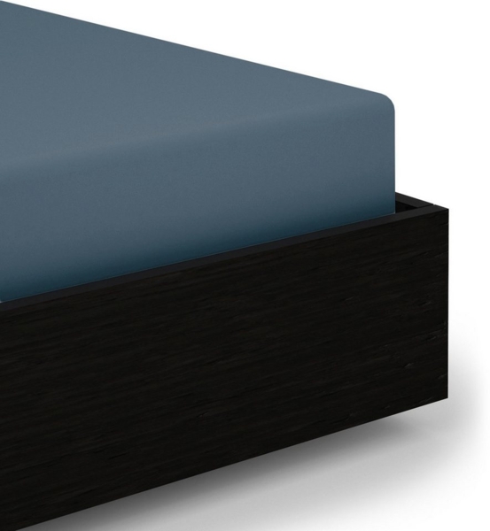 Heckett and Lane Elementi Spannbetttuch 140x200+40 cm. Maritime Blue Spannbetttuch 140x200 Maritime-Blue Uni