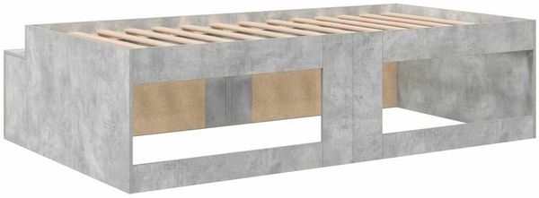 vidaXL Bettrahmen mit Schubladen Beton Grau 100 x 200 cm Holzwerkstoff 3335184 Bild 7