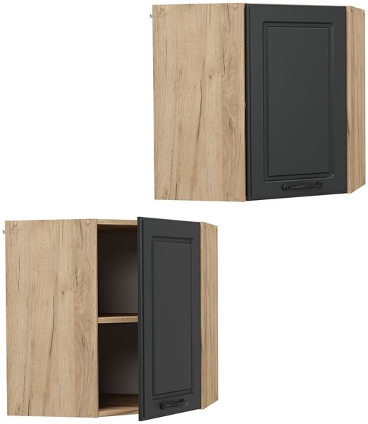 Eckhängeschrank R-Line Anthrazit Landhaus 57 cm Vicco Bild 5