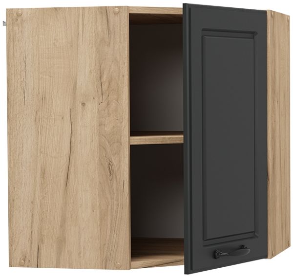 Eckhängeschrank R-Line Anthrazit Landhaus 57 cm Vicco Bild 4