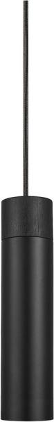 Nordlux Moderne Pendelleuchten Tilo Ø 6 Cm Schwarz 1-flammig Zylinderförmig, Schwarz, Holz, Metall, 2010453003