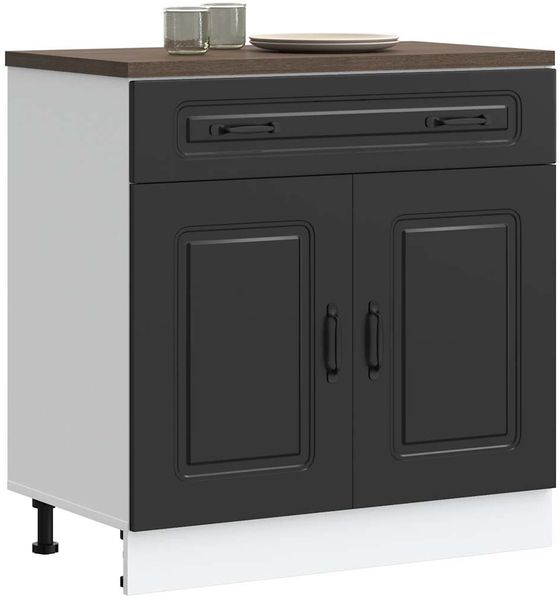 vidaXL Küchenunterschrank Kalmar Schwarz Holzwerkstoff 853498