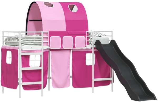 vidaXL Weiß und Rosa 90 x 190 cm 42020866