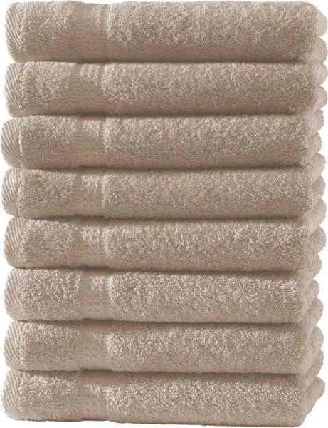 Hometex Premium Textiles Handtuch in Premium Qualität 500 g/m², Feinster Frottier-Stoff 100% Baumwolle, 8x Gästetuch, weich, saugfähig, extra schwer & flauschig - TEST BILD TOP MARKE 2025
