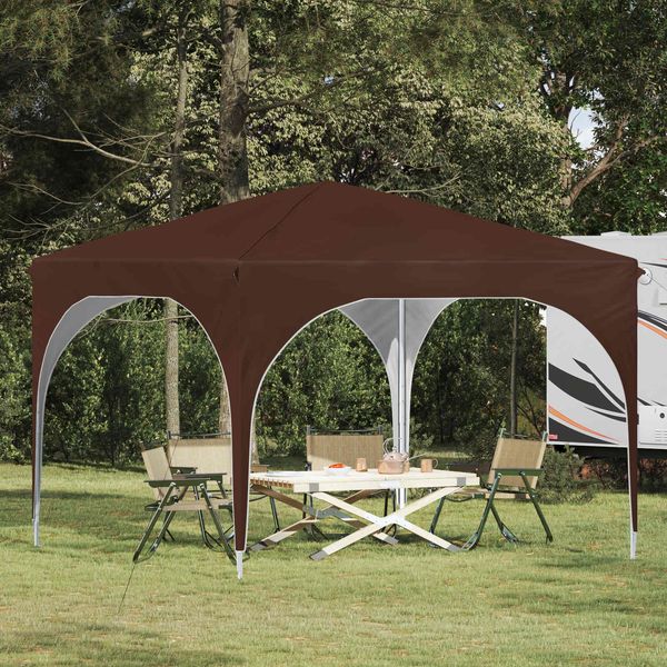 vidaXL Pop-up Partyzelt 290 x 290 x 245 cm Braun 42019852