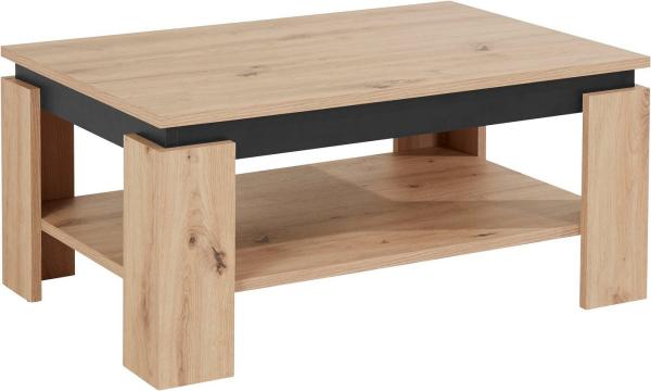 Couchtisch Tim II - Artisan Eiche Schwarz - 90 x 60 x 41cm