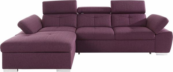exxpo - sofa fashion Ecksofa Spring, super bequem, mit Armteil- und Kopfteilfunktion, OTTOs Choice, L-Form, wahlweise mit Bettfunktion und Bettkasten