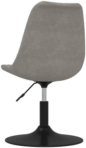 vidaXL Esszimmerstühle 4 Stk. Drehbar Hellgrau Samt 338391 Bild 6