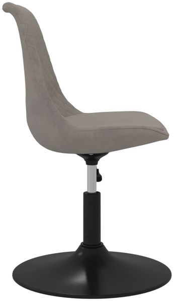 vidaXL Esszimmerstühle 4 Stk. Drehbar Hellgrau Samt 338391 Bild 5