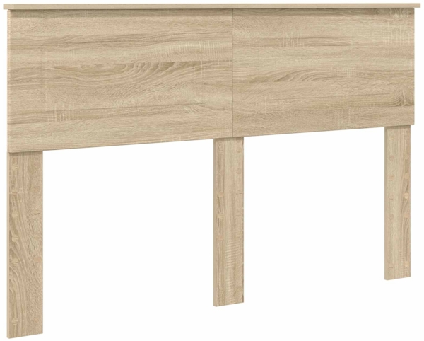 vidaXL Bettrahmen mit Kopfteil Sonoma 140x190 cm Holzwerkstoff 3407870 Bild 5