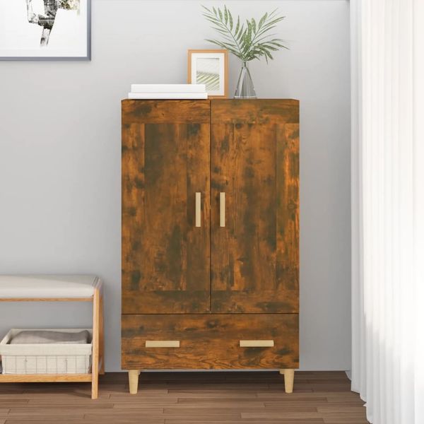 Highboard Räuchereiche 70 x 31 x 115 cm Holzwerkstoff [817483]