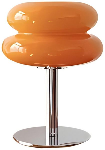 Norvéa Home LED Nachttischlampe dimmbare Tischlampe aus Glas, LED fest integriert, Farbwechsler, Kaltweiß, Neutralweiß, Warmweiß, dimmbar via integriertem Controller, LED-Technologie