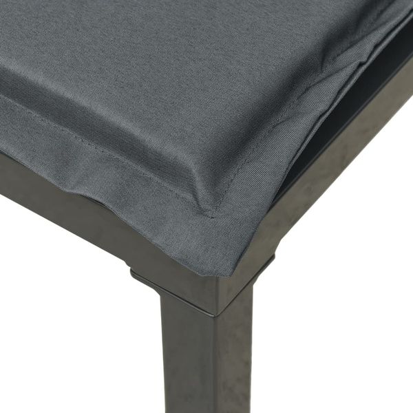vidaXL 5-tlg. Garten-Lounge-Set Schwarz und Grau Poly Rattan 3187748 Bild 7