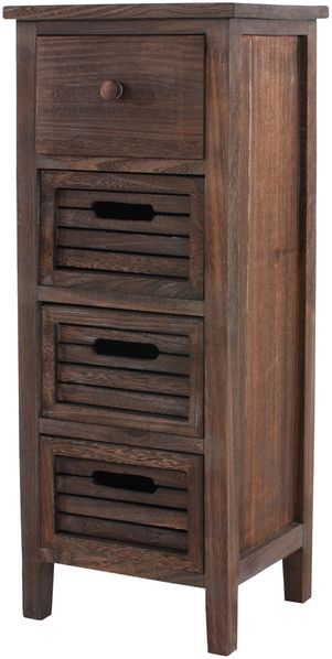 Kommode 74 x 30 x 25 cm, Shabby-Look, Vintage ~ braun