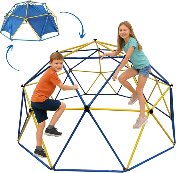 L.A. Sports DOME Klettergerüst inkl. Zelt Kletterkuppel Kinderspielzeug