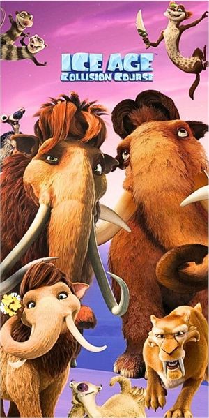 Halantex Badetuch ICE AGE, Baumwolle, Kinder Strandtuch 70x140 cm
