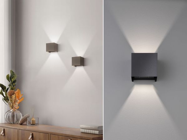 Fischer & Honsel 30259 LED Wandleuchte Wall schwarz matt 3000K IP44