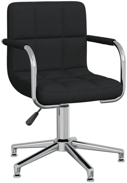 vidaXL Bürostuhl Drehbar Schwarz Stoff 334735