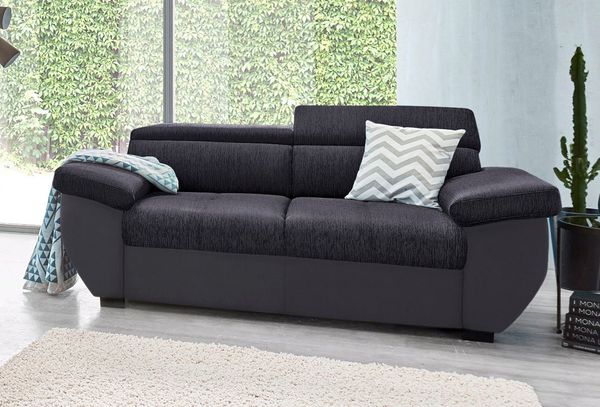 COTTA 2-Sitzer Speedway, Big-Sofa mit Kopfteilverstellung