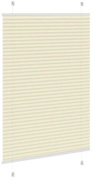 vidaXL Plissee Creme 100x100 cm Stoffbreite 99,4 cm Polyester 4015279 Bild 4