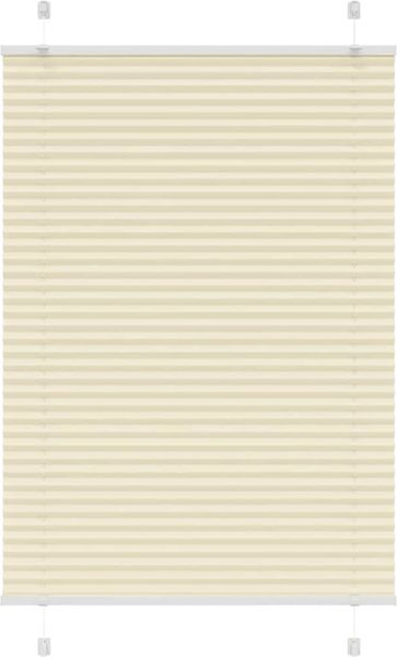 vidaXL Plissee Creme 100x100 cm Stoffbreite 99,4 cm Polyester 4015279